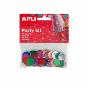 APLI Apli Konfeti različne barve krogi 15mm 14g, (20392777)