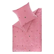Esprit POSTELJNINA JOELLE 140/200 cm saten rdeča