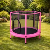 Fun Flip Trambolina 140cm sa sigurnosnom mrežom - Pink ( FF-140-PIN )