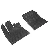Rubber car mats Peugeot Rifter 2018- (front, oval fixings)