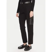 Gaudi Hlače iz tkanine 521BD24003 Črna Slim Fit