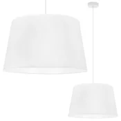GH VISEČA SVETILKA GAJA BEL STOŽEC Z 1 RAVNIM BELIM SENČNIKOM 44 CM