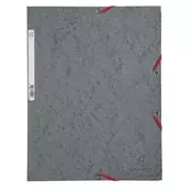 Gumena mapa, Prespan, A4, EXACOMPTA, tamnosiva 55511E