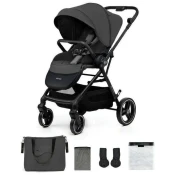 Kinderkraft kolica za bebe Yoxi, Moonlight siva