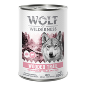 Wolf of Wilderness Adult “Expedition” 6 x 400 g - Wooded Trails - perutnina s teletino
