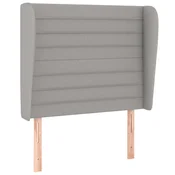 vidaXL vidaXL Vzglavje z ušesi svetlo sivo 83x23x118/128 cm blago, (20932939)