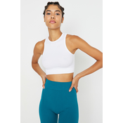 Trendyol White Seamless/Seamless Light Support/Shaping Knitted Sports Bra