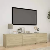 TV ormaric s LED rasvjetom Sonoma hrast 165 x 34 x 40 cm