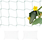 Northix Rešetkasta Mreža 180 x 500 cm Set 3 Kosov, Kovinska Struktura, Zeleni Premaz, Nastavljiva Višina