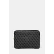 Ovitek za prenosnik Guess Sleeve 14 4G Zipper Pocket Triangle Logo črna barva, GUCS14ZP4DPTK