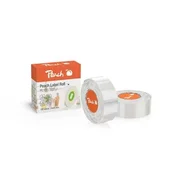 PEACH PE101 - etikete, 14x40mm, 180 kosov, termalni sintetični papir, prozorne