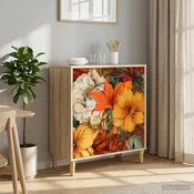vidaXL Strani šal GENNEP Sonoma 69 x 33 x 75 cm Inženirski les