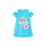 Mayoral Poletna obleka 3941 Modra Regular Fit