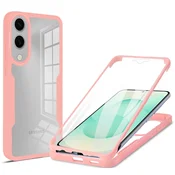 Hibridni Full body ovitek Techsuit ColorVerse 360 za Samsung Galaxy S25 Edge - pink