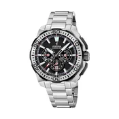 Festina Muški kvarcni sat Chrono Bike, Crno-srebrne boje