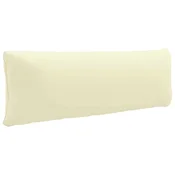 Vidaxl Hrbtna blazina PUTTEN 100% poliester Krem 120 x 40 x 15 cm