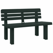 Vrtna klupa zelena 110 x 52 x 71 cm od polipropilena