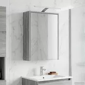 vidaXL Kopalniška ogledalna omara Siva Sonoma 43 x 16 x 62.5 cm