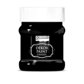 Dekorativna kredna barva Chalky Pentart - 230 ml - ebony