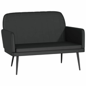Vidaxl Klop črna 107x80x81 cm umetno usnje