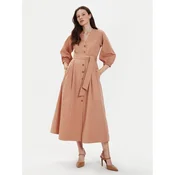 TWINSET Srajčna obleka 241TT2051 Oranžna Loose Fit