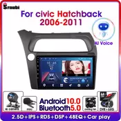 Android 10 AI Voice for Honda Civic Hatchback 2006-2011 Car Radio Multimedia Video Navigation 2 Din Stereo Speaker Audio Carplay