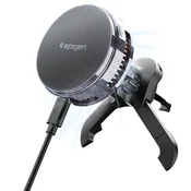 Premium magnetno 25W in Qi 2.2 MagSafe držalo za ventilacijsko režo Spigen Essential Peltier - črno