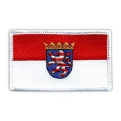 shumee Našitek Zastava Hesseja - Samolepilna podlaga - Vezen našitek/značka/emblem