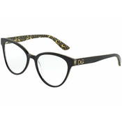 DOLCE & GABBANA Okvir za naocare 0DG3320 3215 53, Ženski, Crni