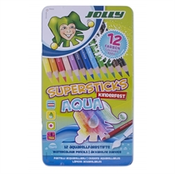 Bojice Jolly Kinderfest Supersticks Aqua, 12 komada