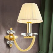 ORION Zidna lampa Avala od punog mesinga - Dnevni boravak/blagovaonica - zlatna, krem, prozirna - Metal