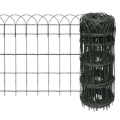 VIDAXL raztegljiva nizka ograja za obrobo vrta 25 x 0,65 m