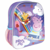 Ranac predškolski sa konfetama Peppa Pig Cerda ljubičasti