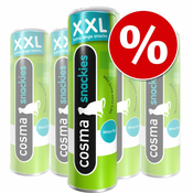 Varčno pakiranje 5 x Cosma prigrizki XXL - Bela riba (90 g)