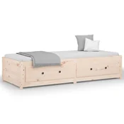 Greatstore Dnevna postelja 80x200 cm trdna borovina