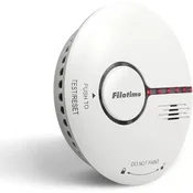 FILOTIMO detektor dima s fotoelektričnim senzorjem in testnim gumbom