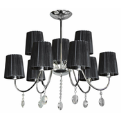 Sorento Viseca Lampa 9X40W E14 Chrome Lampshade Black