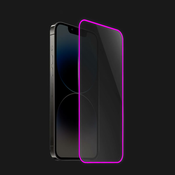 3x Zaščitno kaljeno steklo z okvirjem, ki se sveti v temi za Samsung Galaxy M13 M135F - Rožnata