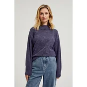 Marisse Womens Sweater Z-Sw-4511 D.Violet Mel