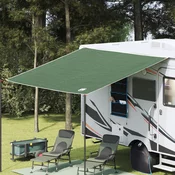 vidaXL Vodoodporna tarp Zelena 350 x 240 cm