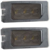 shumee BMW E39 E60 E61 E70 E71 E72 E82 E84 E85 E86 E88 E90 E91 E92 E93 F10 F11 F15 F25 F30 F31 F32 F33 F34 LED luči za registrsko tablico ZADIMLJENE LEČE 2 kom. NASTAVI