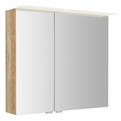 SAPHO Elegantna LED Kopalniška Galerka 80x70, Dub Alabama