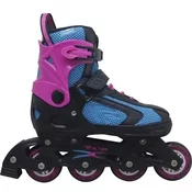 Roleri PW126B-10 crno tirkiz ljubicasta PVC šina M(37-40) ACTION