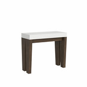Ityhome Ityhome 90 x 77 konzolna miza bela/rjava, (20847680)