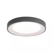 Moderna stropna svetilka siva z belo 48 cm vklj. LED zatemnilna RGB - Kanton