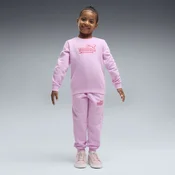 PUMA Essentials Logo Lab Crew Tracksuit Kids, Clothing, Mauve Glow, 5-6Y