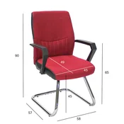 Homestar Gostujoči stol ANGELO rdeč