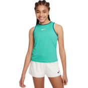 Majica kratkih rukava za djevojcice Nike Court Dri-Fit Victory Tank - clear jade/geode teal/white