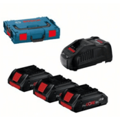 BOSCH Professional komplet 3x ProCORE18V 4,0Ah aku baterija + polnilnik + kovček (0615990L1R)