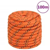 Vidaxl vidaXL Jadralna vrv, oranžna, 16 mm, 100 m, polipropilen